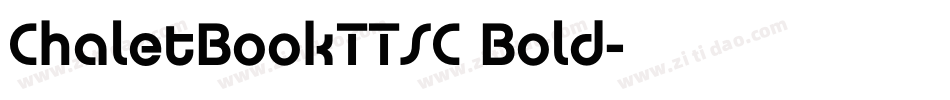 ChaletBookTTSC Bold字体转换